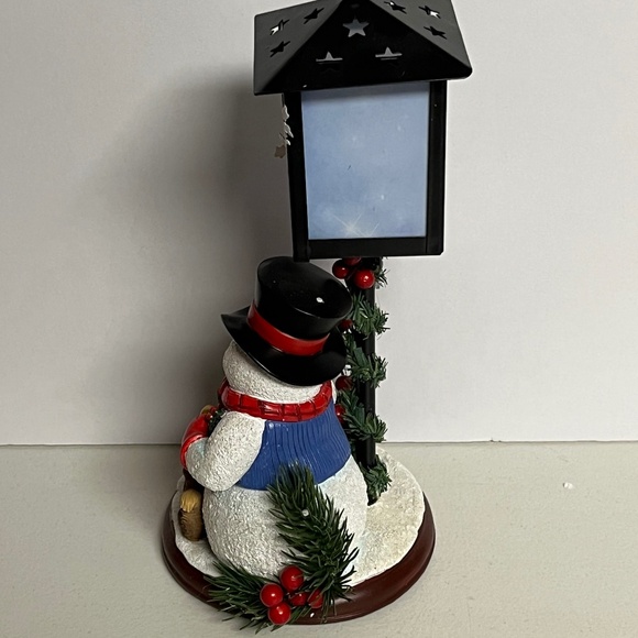 Bradford Exchange Snowman Be Merry Shine Bright Lantern Collection Gelsinger - Picture 3 of 9